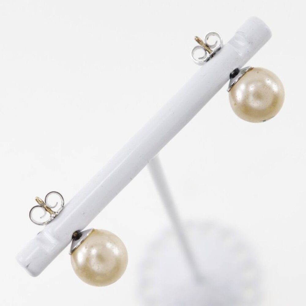 Christian Dior Pearl And Metal 3.0 g Earrings — view 4