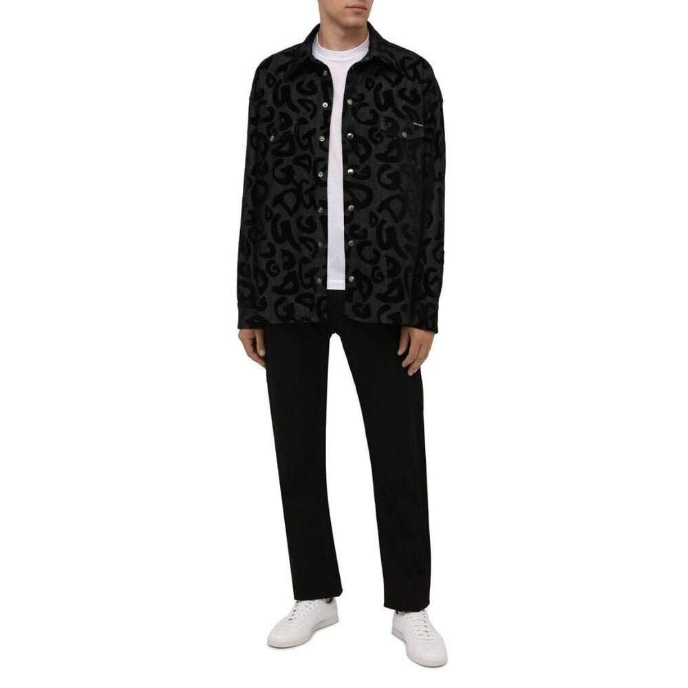 Dolce & Gabbana Denim Jacket 44 Top Chemise Button Up Dress Shirt Men's