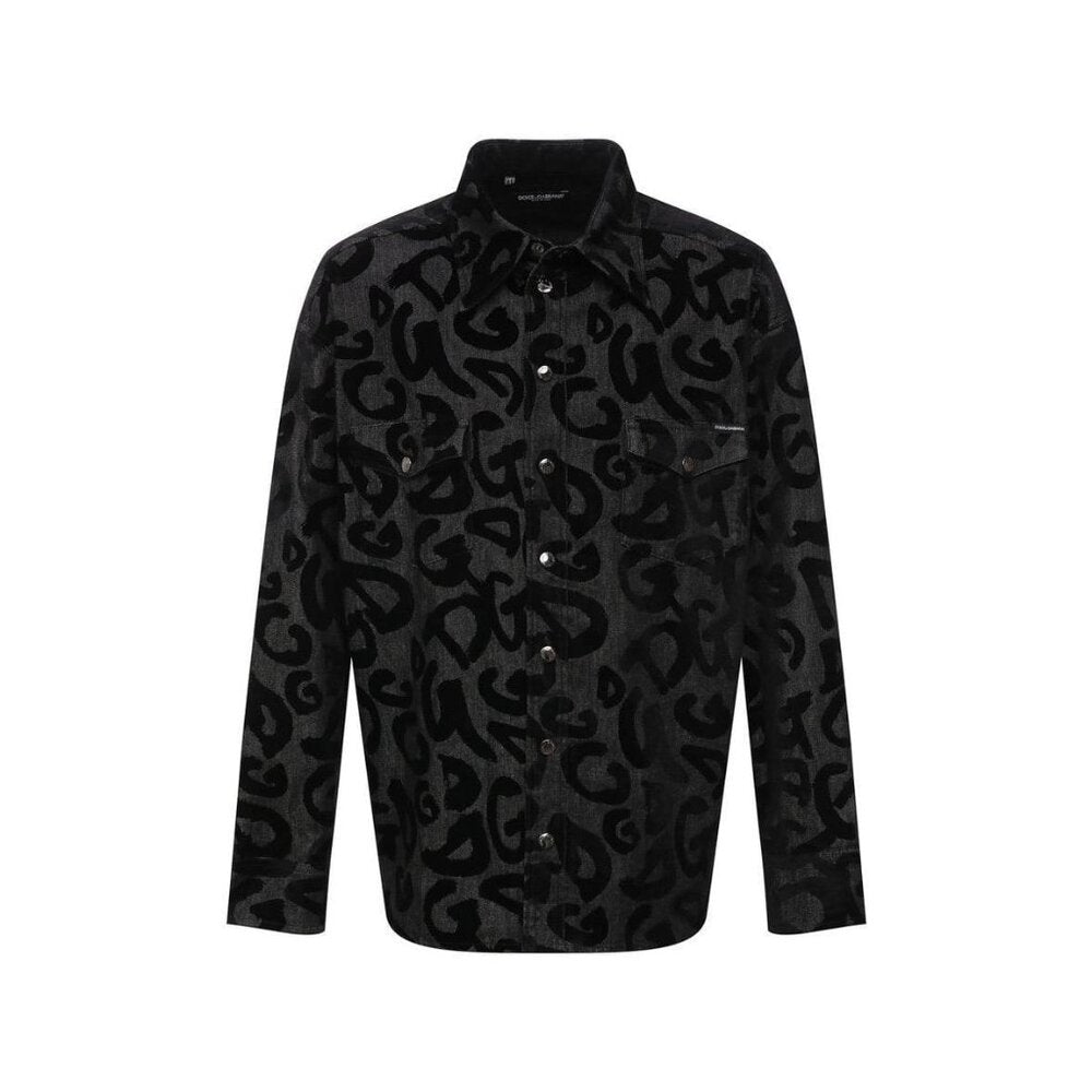 Dolce & Gabbana Denim Jacket 44 Top Chemise Button Up Dress Shirt Men's