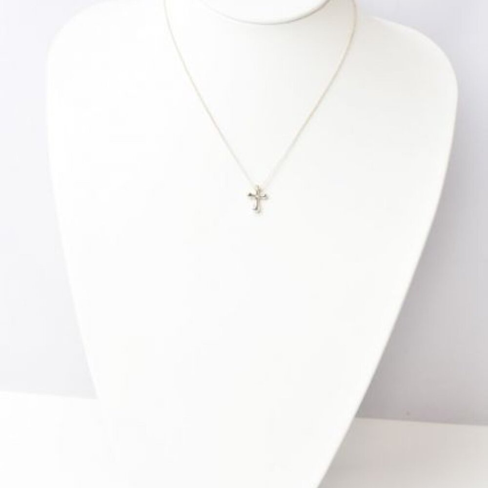 Tiffany & Co Necklace Pendant Silver Elsa Peretti Cross Motif