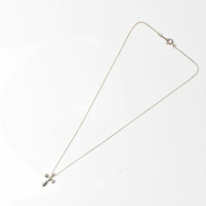 Tiffany & Co Necklace Pendant Silver Elsa Peretti Cross Motif — view 4