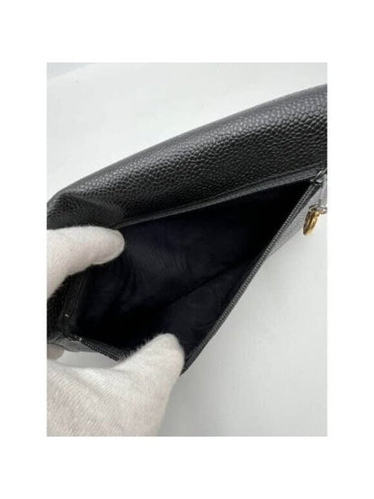 Chanel CC Classic Timeless Caviar Flap Wallet On Chain Purse Black Bag