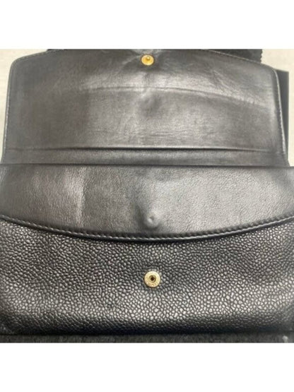 Chanel CC Classic Timeless Caviar Flap Wallet On Chain Purse Black Bag