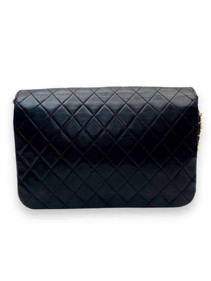 Chanel Vintage Quilted Lambskin Leather Shoulder Bag Chain