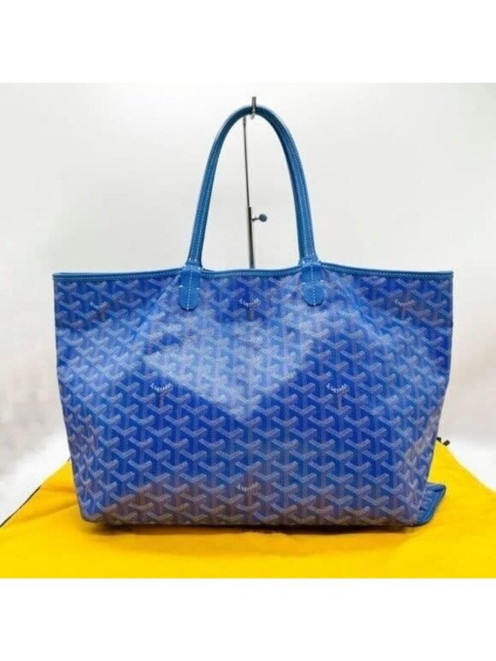 Goyard Saint Louis PM Blue Shoulder Tote Bag &amp; Pouch
