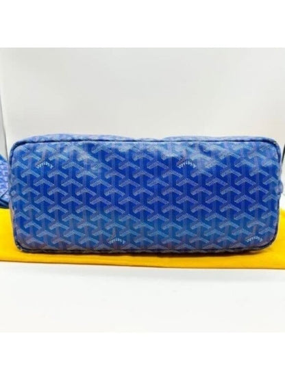 Goyard Saint Louis PM Blue Shoulder Tote Bag &amp; Pouch