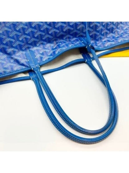 Goyard Saint Louis PM Blue Shoulder Tote Bag &amp; Pouch