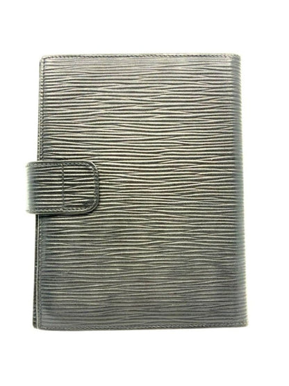 Fendi Epi Leather Agenda Pass Port Cover Case Notebook Black