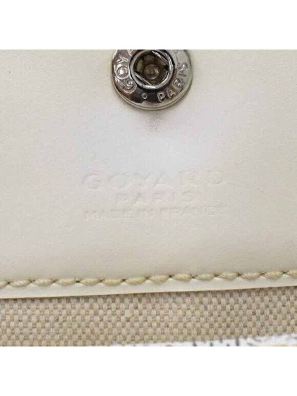 Goyardine Saint Louis PM White Shoulder Tote Bag &amp; Pouch Wallet