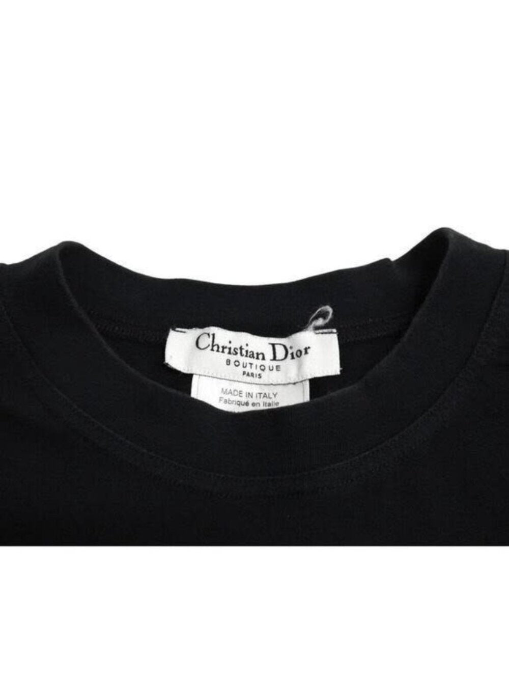 Christian Dior Addict Galliano Short Sleeve Top Shirt Black