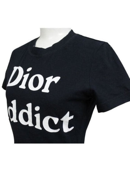 Christian Dior Addict Galliano Short Sleeve Top Shirt Black