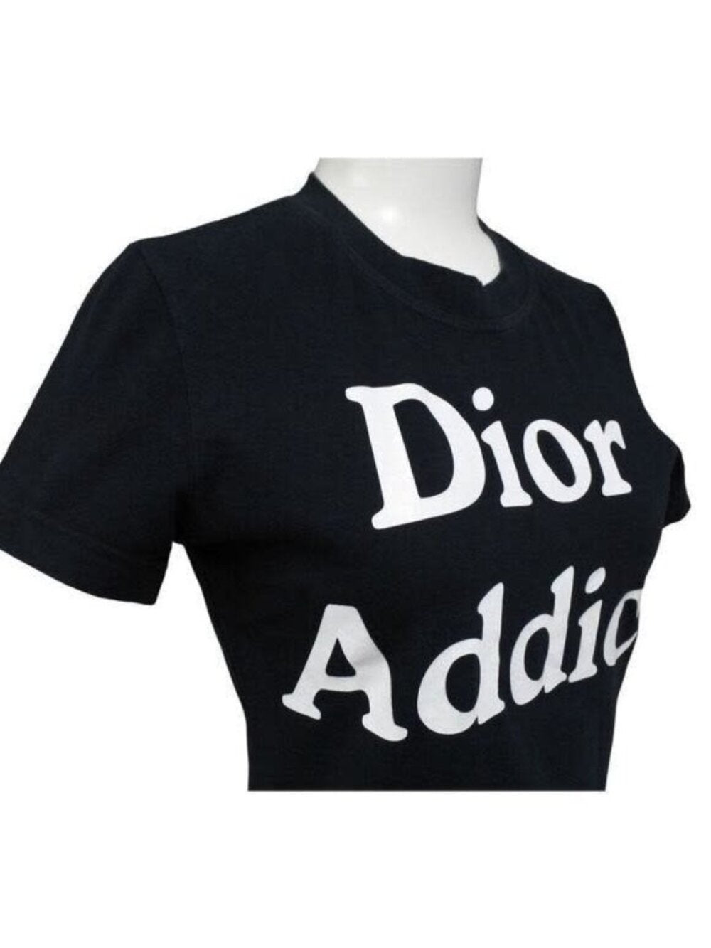 Christian Dior Addict Galliano Short Sleeve Top Shirt Black
