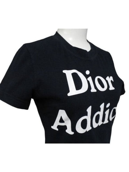 Christian Dior Addict Galliano Short Sleeve Top Shirt Black