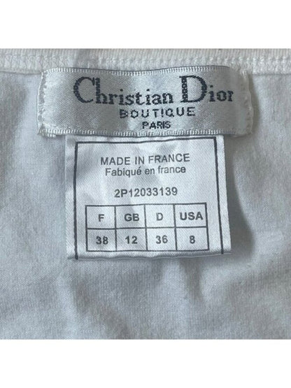 Christian Dior J'adore Rhinestones Galliano Tank Top Shirt 38