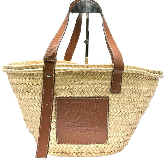 LOEWE Raffia Tote Bag Basket Natural Tan - The Reluxe