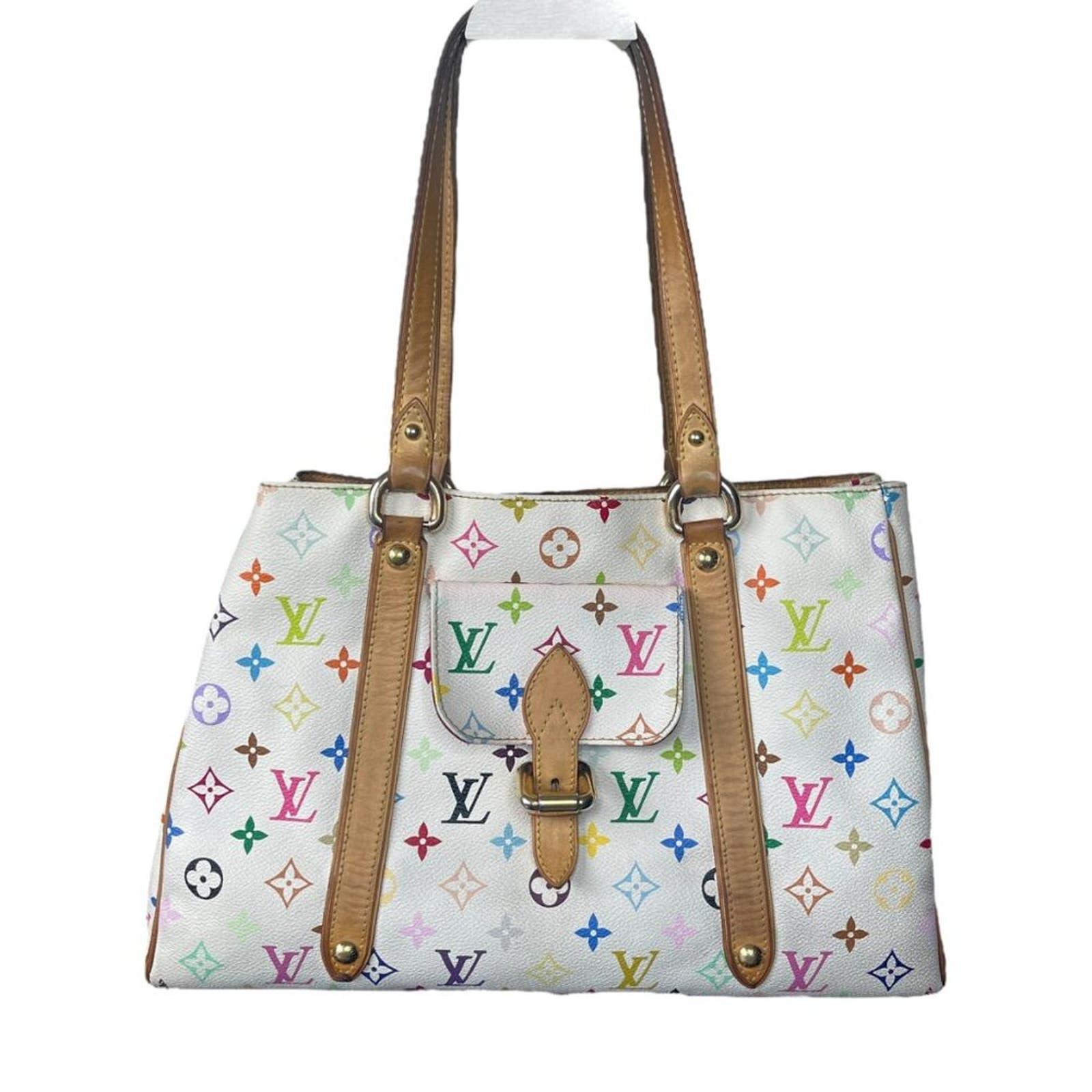 Louis Vuitton Aurelia Monogram Multicolor White Murakami Shoulder Bag - The Reluxe