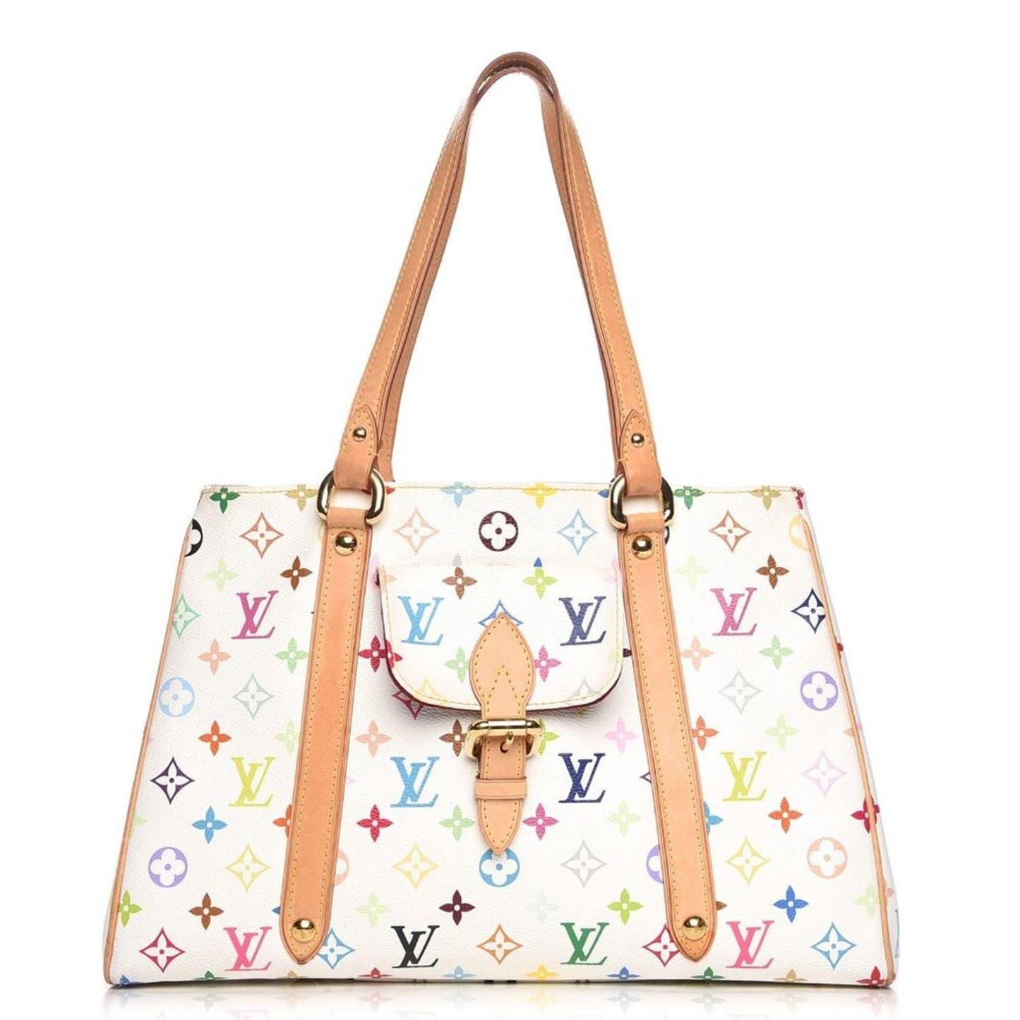 Louis Vuitton Aurelia Monogram Multicolor White Murakami Shoulder Bag - The Reluxe