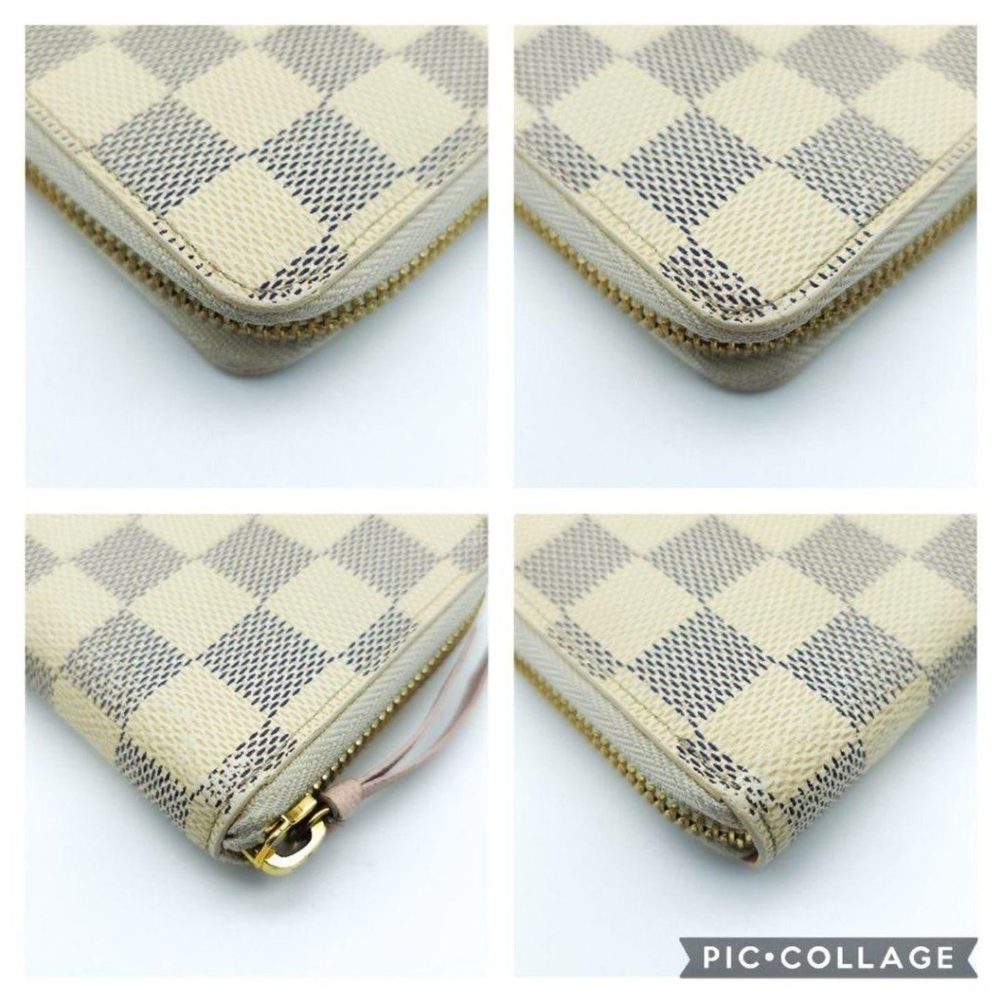 Louis Vuitton Damier Azur Clemence Zippy Long Wallet Rose Ballerine Pink - The Reluxe