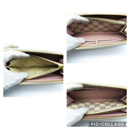 Louis Vuitton Damier Azur Clemence Zippy Long Wallet Rose Ballerine Pink - The Reluxe