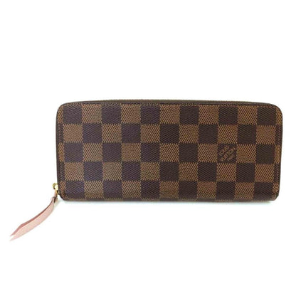 Louis Vuitton Damier Ebene Clemence Zippy Long Wallet Rose Ballerine Pink LV - The Reluxe