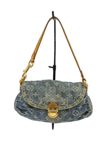 Louis Vuitton Denim Mini Pleaty Vintage Pouch Pochette Bag Monogram LV - The Reluxe