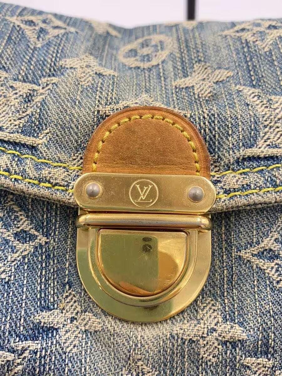 Louis Vuitton Denim Mini Pleaty Vintage Pouch Pochette Bag Monogram LV - The Reluxe