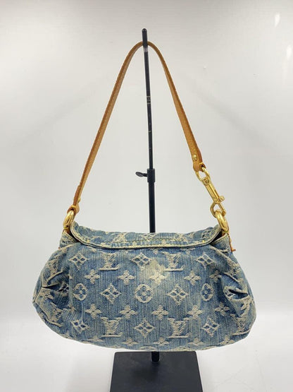 Louis Vuitton Denim Mini Pleaty Vintage Pouch Pochette Bag Monogram LV - The Reluxe