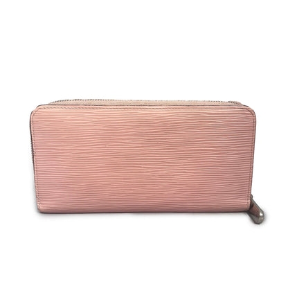 Louis Vuitton Epi Pink Monogram Leather Zippy Long Wallet Rose LV - The Reluxe