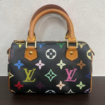 Louis Vuitton Mini Speedy Monogram Multicolor Sac Bag HL Black - The Reluxe