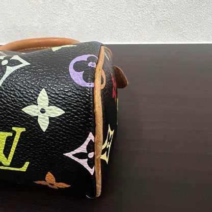 Louis Vuitton Mini Speedy Monogram Multicolor Sac Bag HL Black - The Reluxe