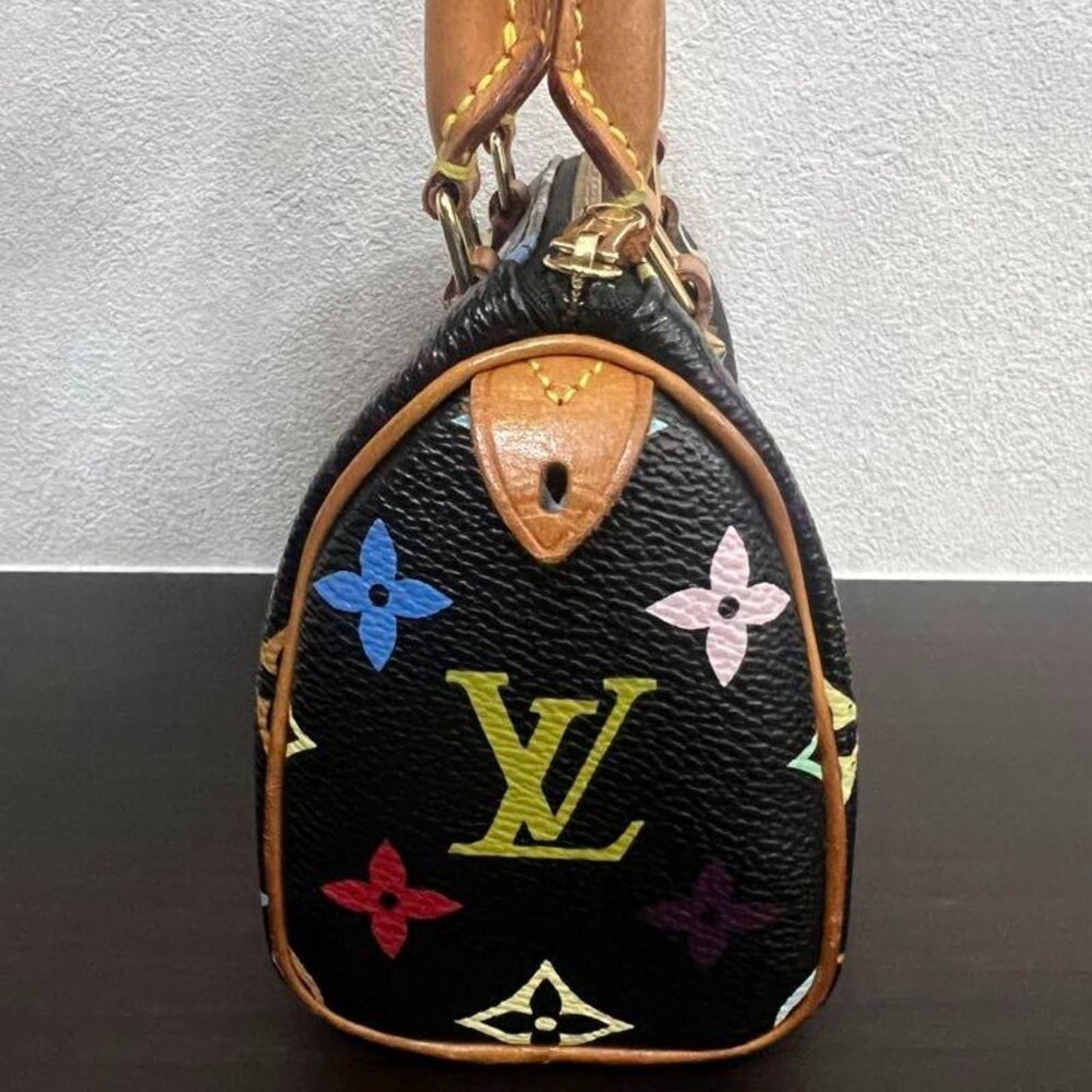 Louis Vuitton Mini Speedy Monogram Multicolor Sac Bag HL Black - The Reluxe