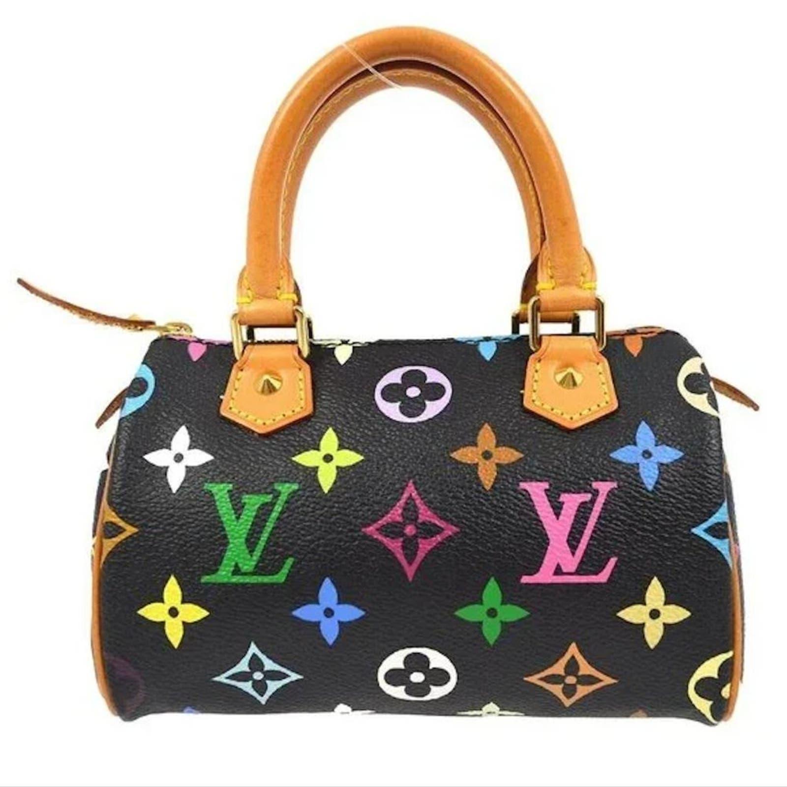 Louis Vuitton Mini Speedy Monogram Multicolor Sac Bag HL Black - The Reluxe