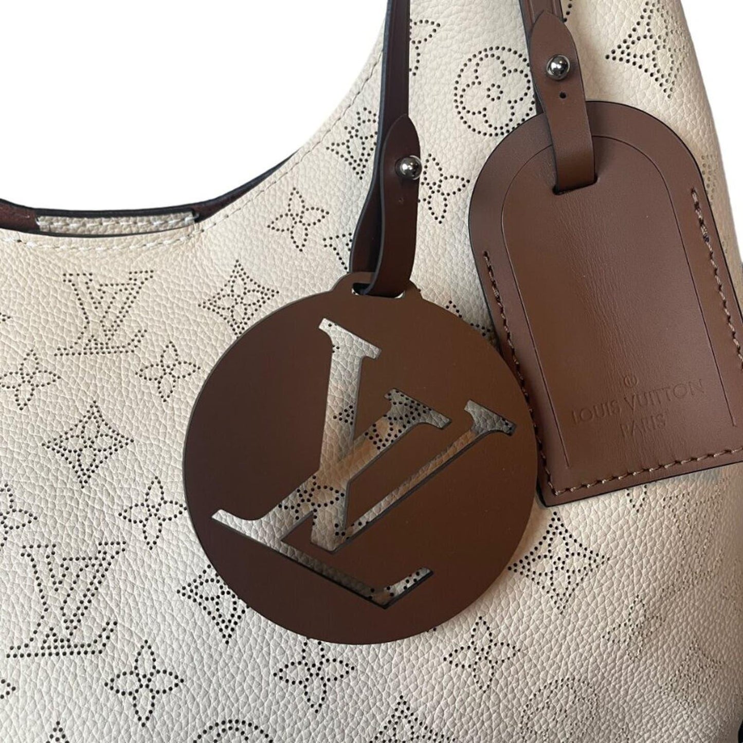 Louis Vuitton Monogram Carmel Hobo Mahina Leather Shoulder Tote Bag - The Reluxe