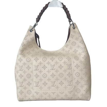 Louis Vuitton Monogram Carmel Hobo Mahina Leather Shoulder Tote Bag - The Reluxe