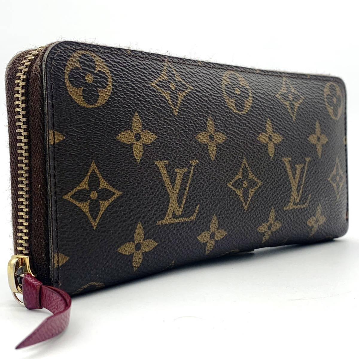 Louis Vuitton Monogram Clemence Zip Long Wallet Fuchsia - The Reluxe