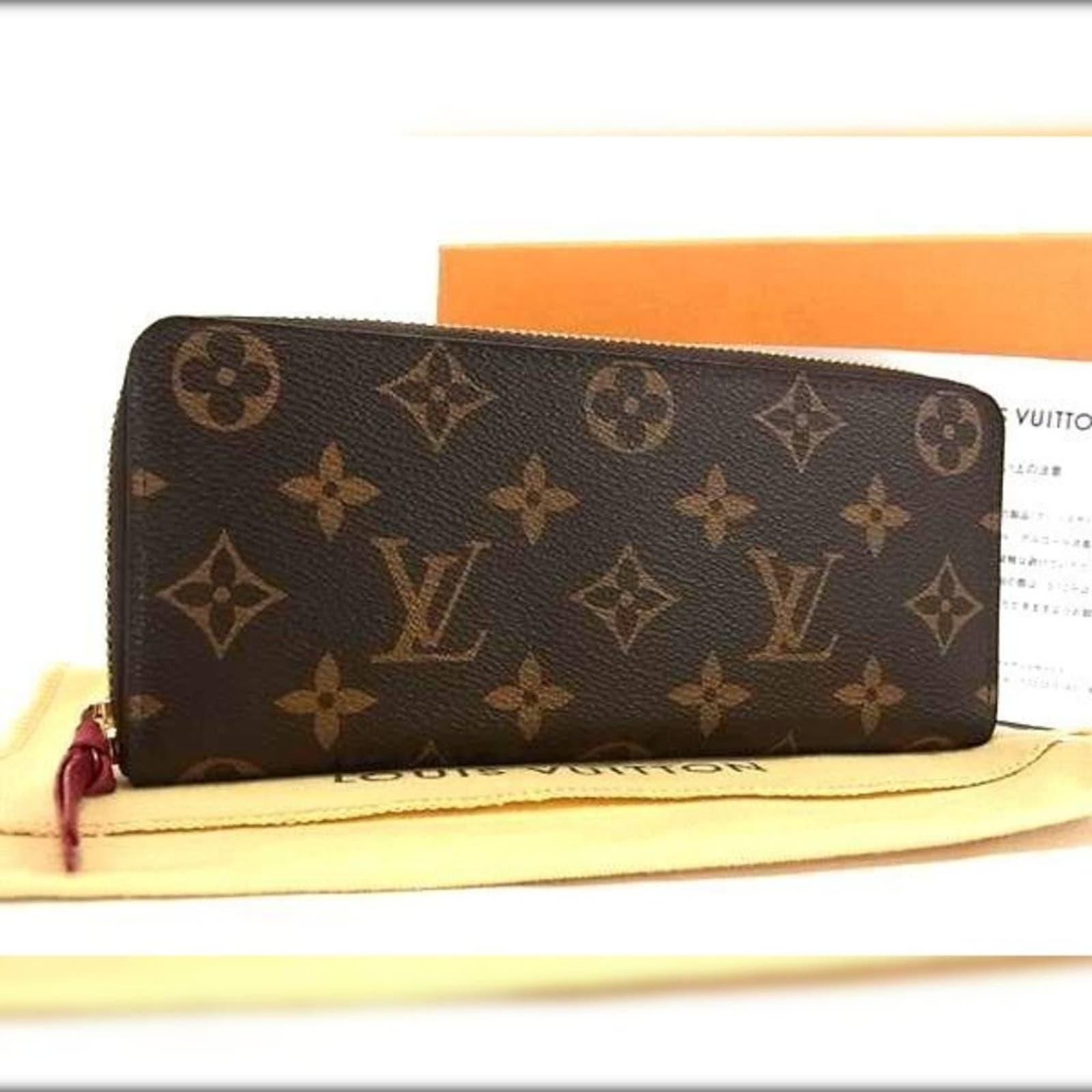 Louis Vuitton Monogram Clemence Zippy Long Wallet Fuchsia Pink Interior - The Reluxe