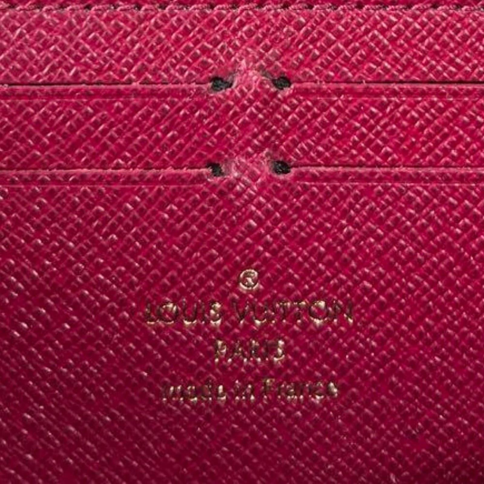 Louis Vuitton Monogram Clemence Zippy Long Wallet Fuchsia Pink Interior - The Reluxe