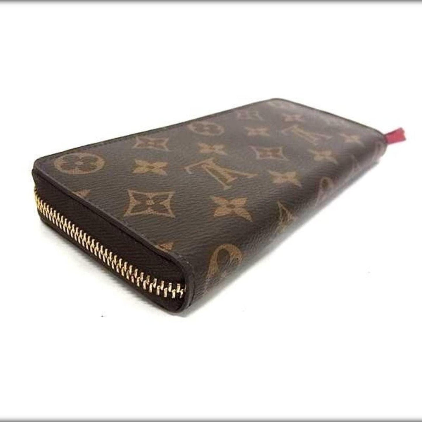 Louis Vuitton Monogram Clemence Zippy Long Wallet Fuchsia Pink Interior - The Reluxe