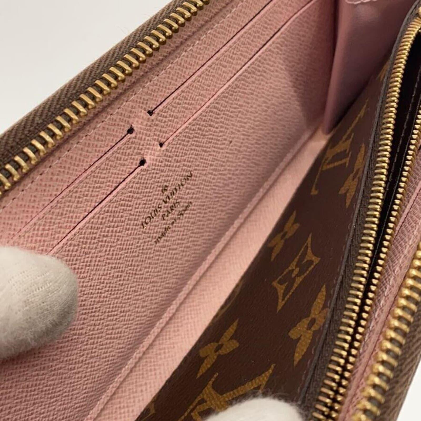 Louis Vuitton Monogram Clemence Zippy Long Wallet Rose Ballerine Pink Interior - The Reluxe