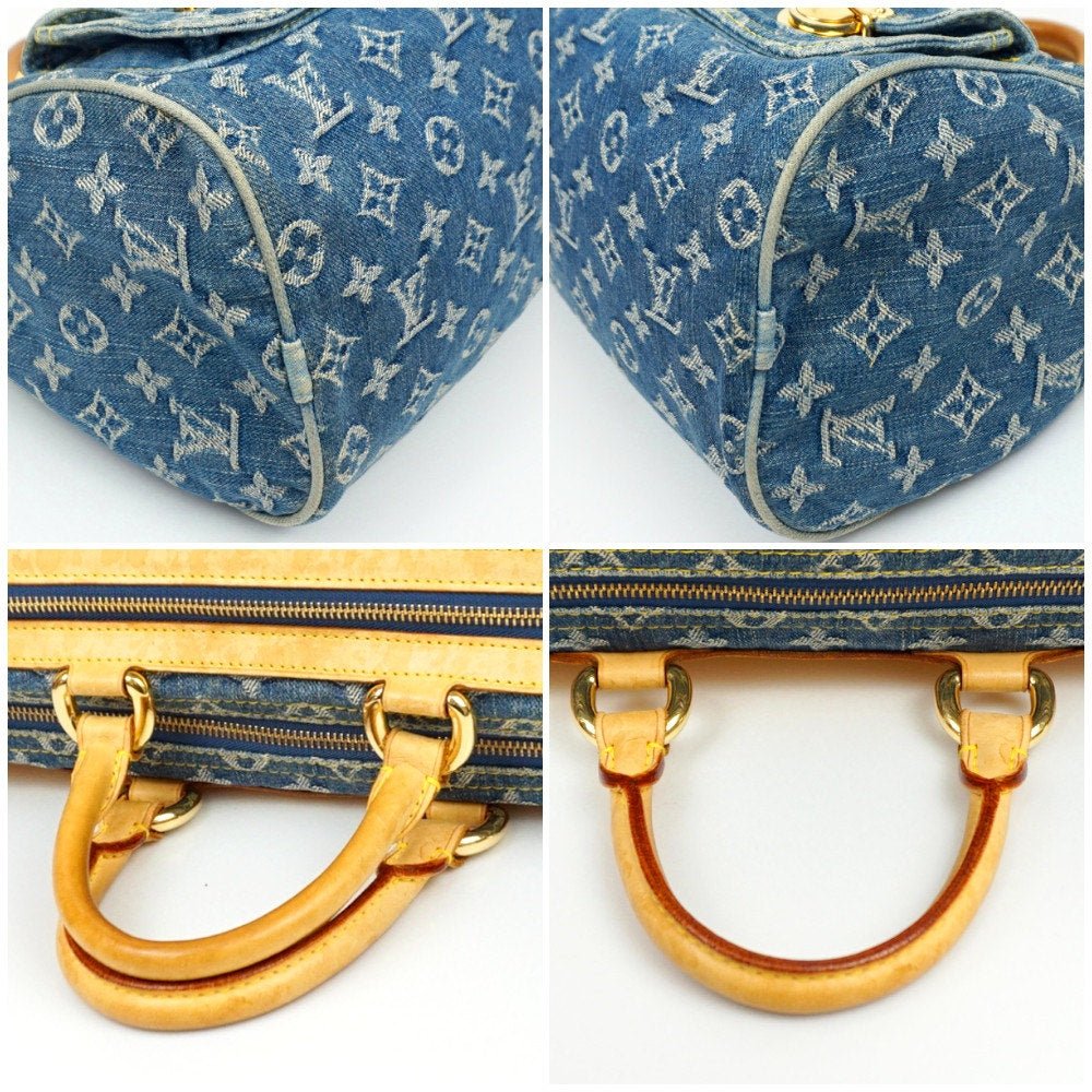 LOUIS VUITTON Monogram Denim Neo Speedy 30 Blue - The Reluxe