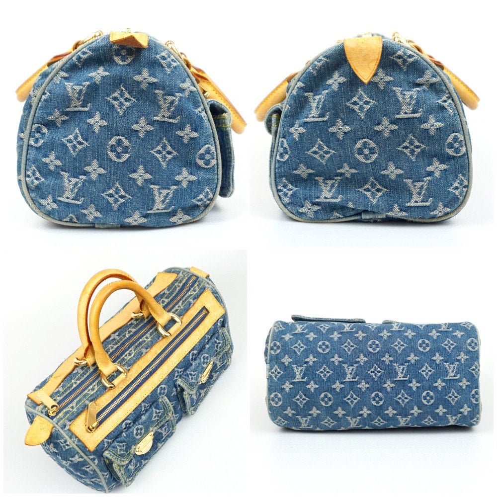 LOUIS VUITTON Monogram Denim Neo Speedy 30 Blue - The Reluxe