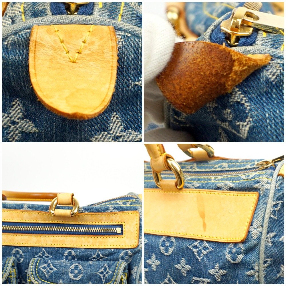 LOUIS VUITTON Monogram Denim Neo Speedy 30 Blue - The Reluxe