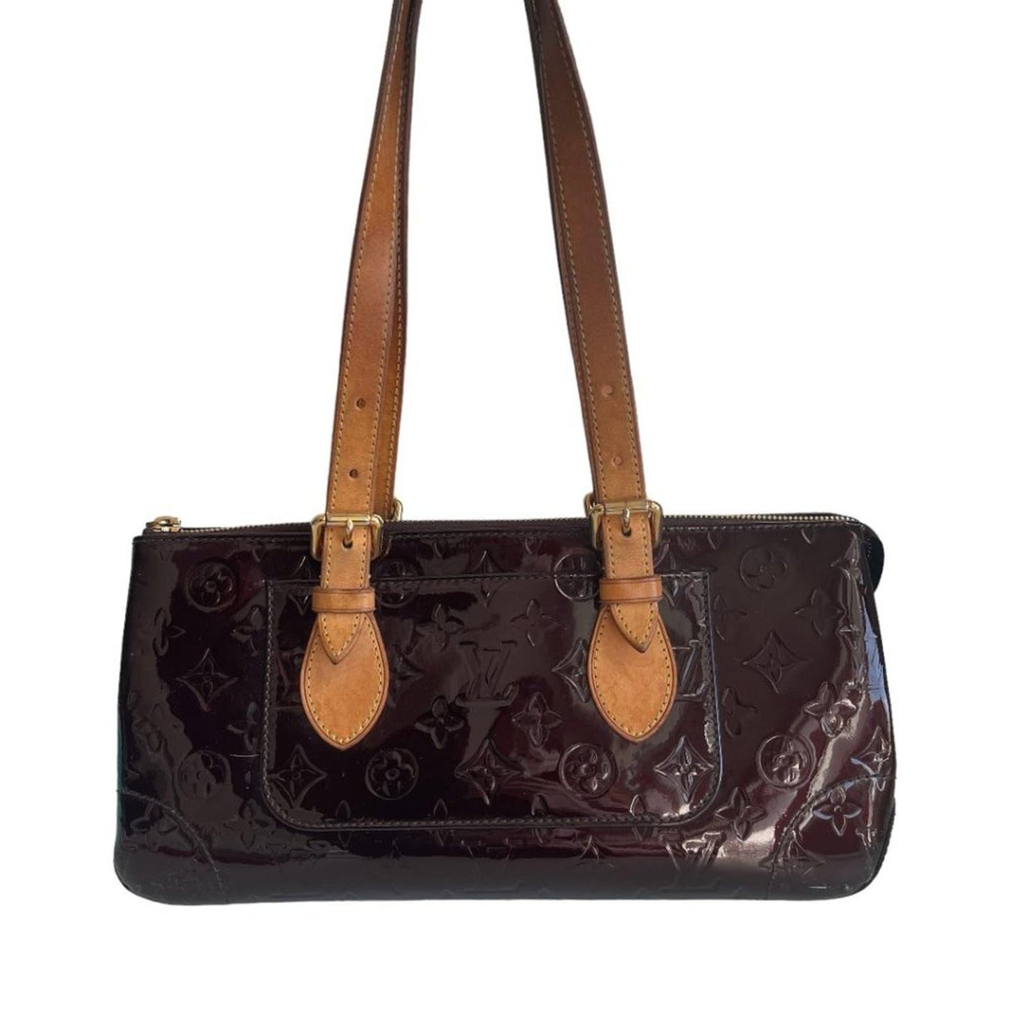 Louis Vuitton Monogram Vernis Rosewood Avenue Bag Tote Amarante - The Reluxe