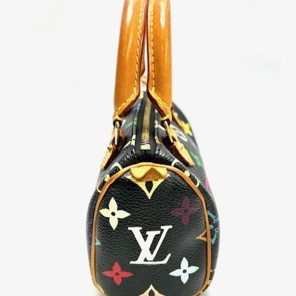 Louis Vuitton Multicolor Mini Speedy Monogram Nano Sac Bag HL Black - The Reluxe