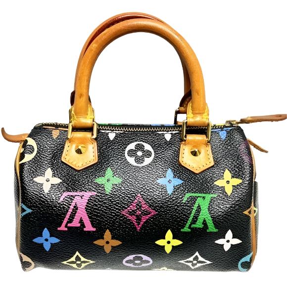 Louis Vuitton Multicolor Mini Speedy Monogram Nano Sac Bag HL Black - The Reluxe