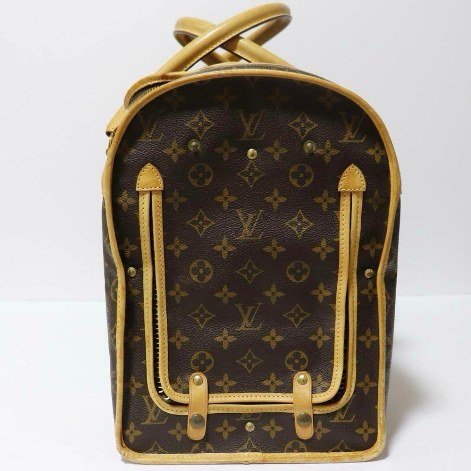 Louis Vuitton Sac Chien 50 Dog Carrier Monogram Pet Travel Bag - The Reluxe