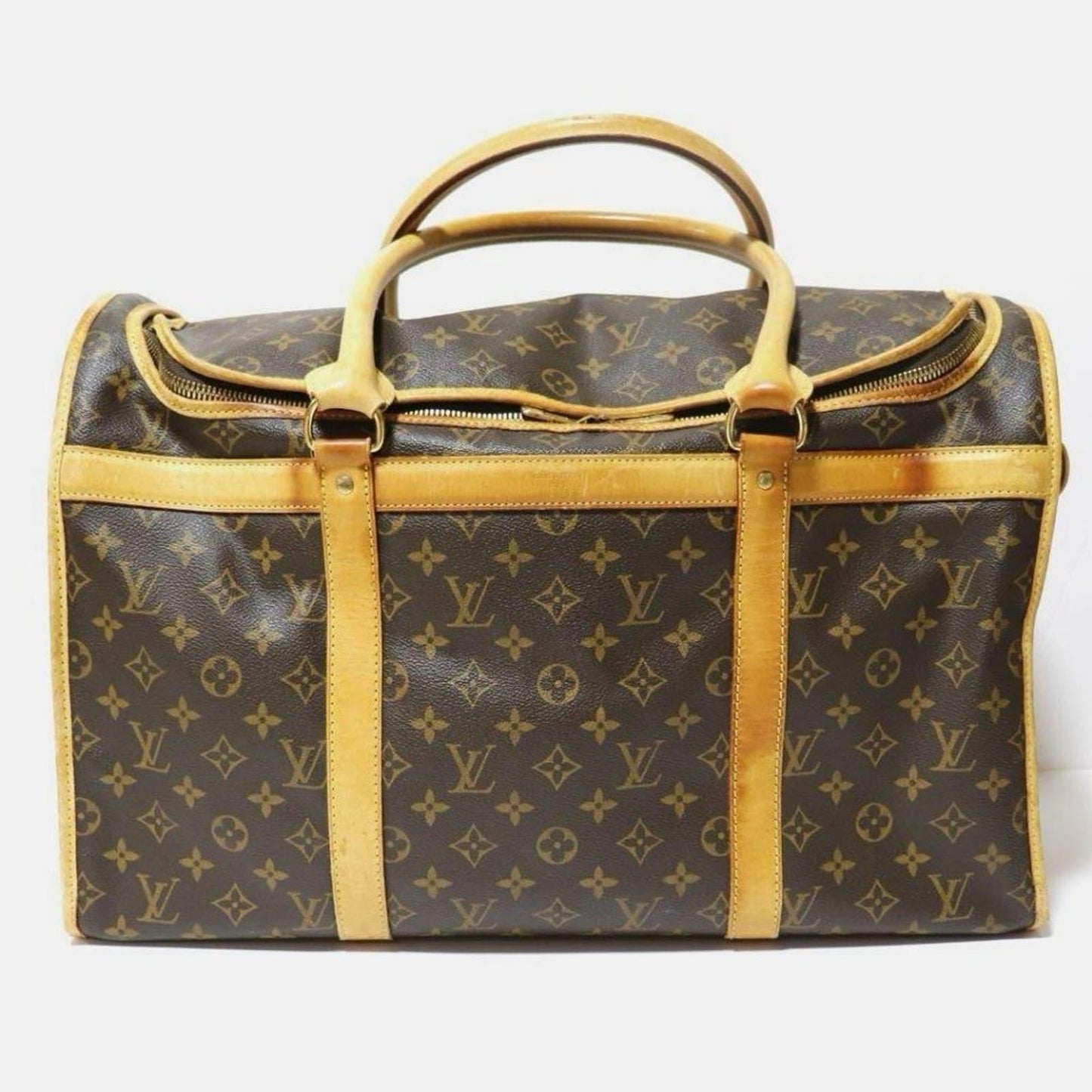 Louis Vuitton Sac Chien 50 Dog Carrier Monogram Pet Travel Bag - The Reluxe