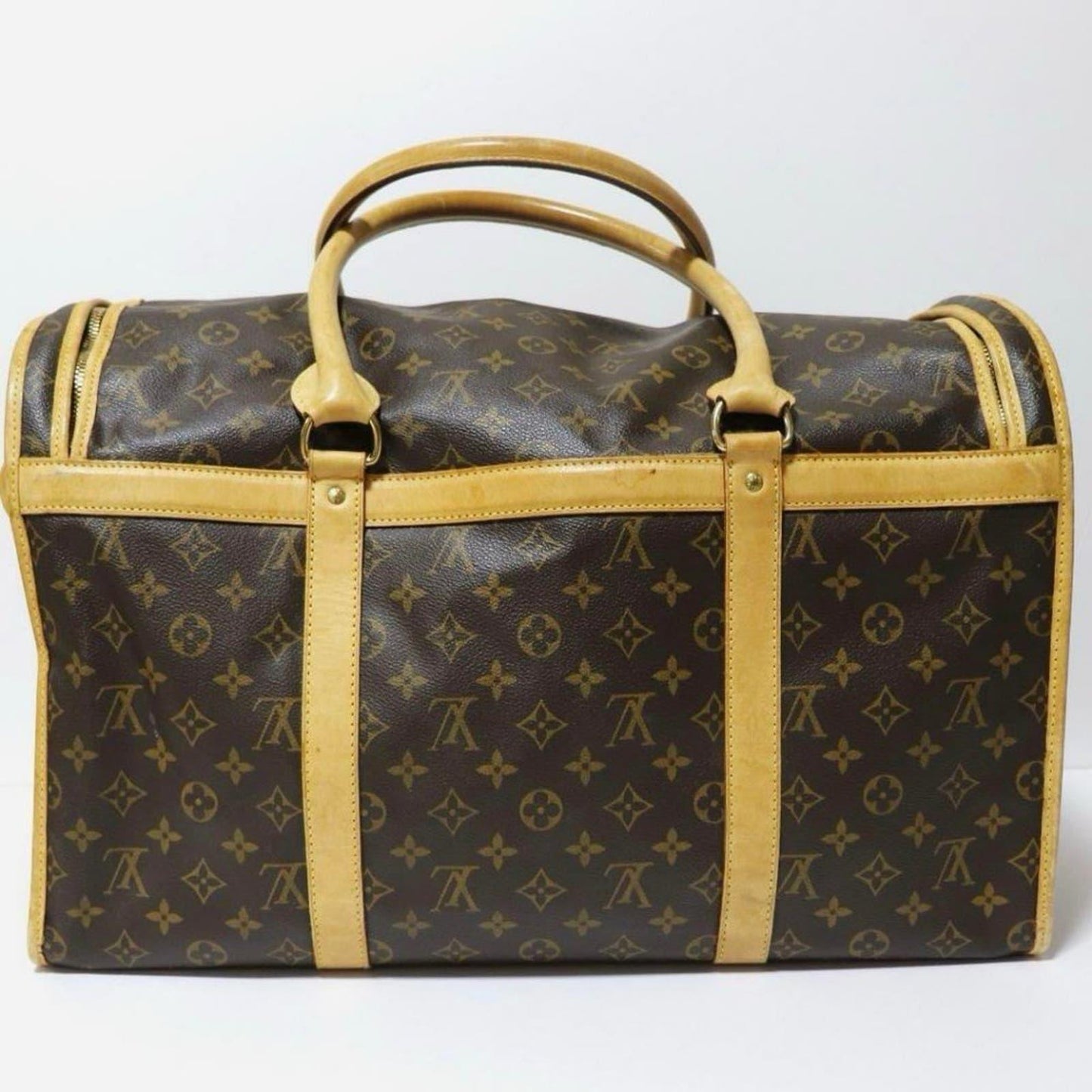 Louis Vuitton Sac Chien 50 Dog Carrier Monogram Pet Travel Bag - The Reluxe