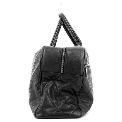 Chanel CC Caviar XL Travel Bag Bowler Bag Tote Weekender Boston Duffle