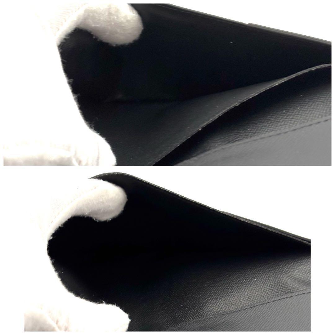 Louis Vuitton Wallet Taiga Portefeuille Brazza NM Black — view 6